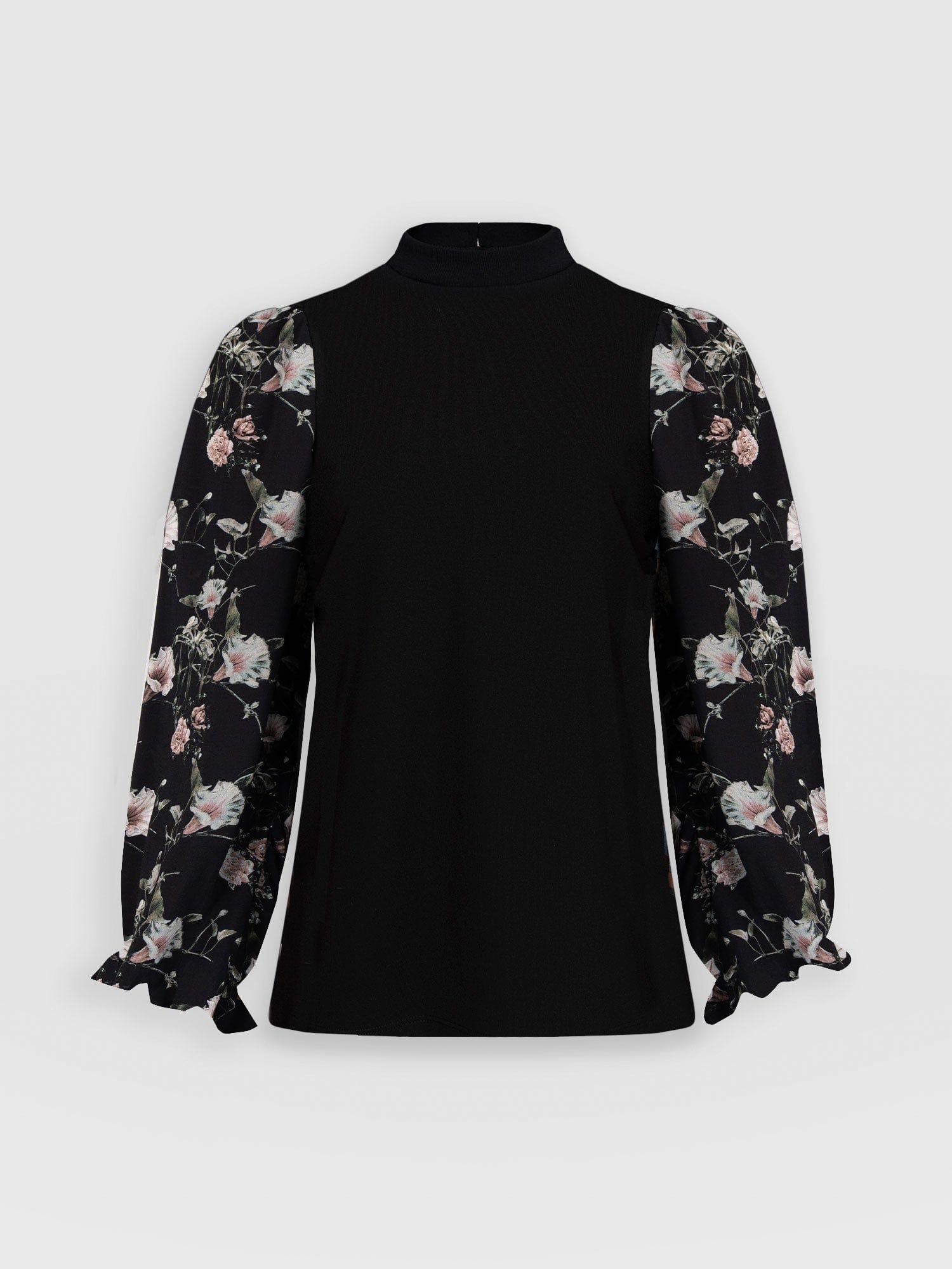 Wrap Back Penny Puff Long Sleeve Dark Elegance - Women's T-Shirts | Saint + Sofia® USA